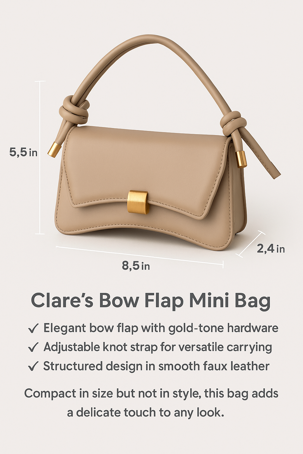 Clare’s Bow Flap Mini Bag
