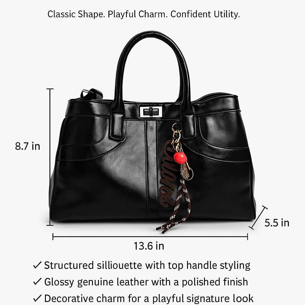 Clare’s Polished Charm Satchel