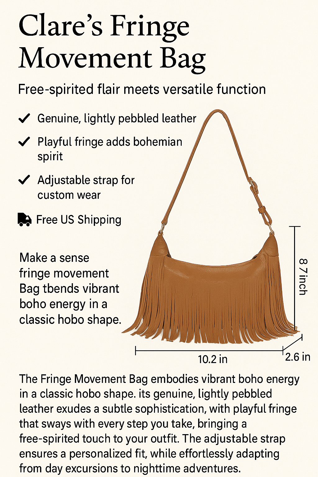 Clare’s Fringe Movement Bag