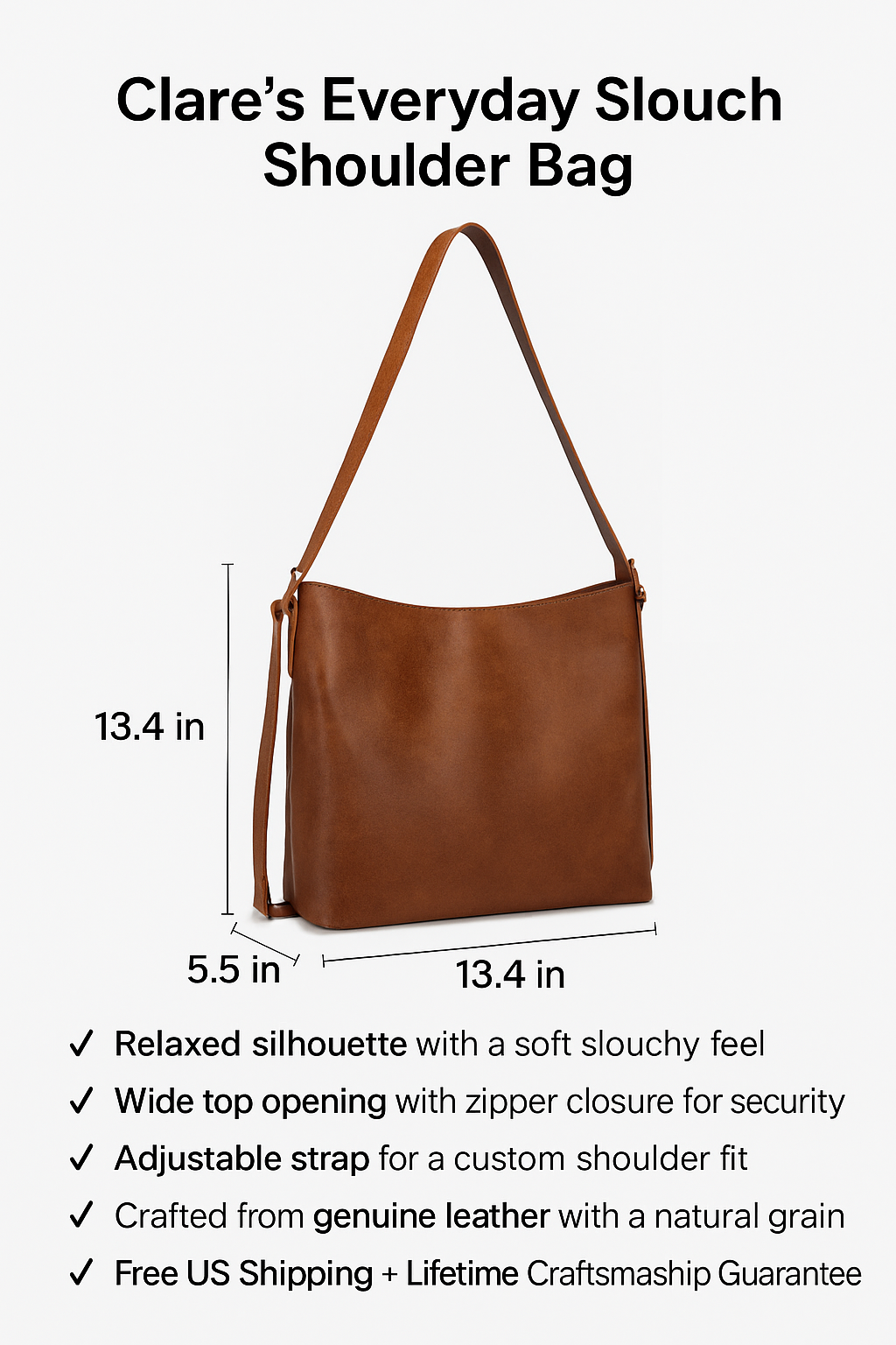 Clare’s Everyday Slouch Shoulder Bag