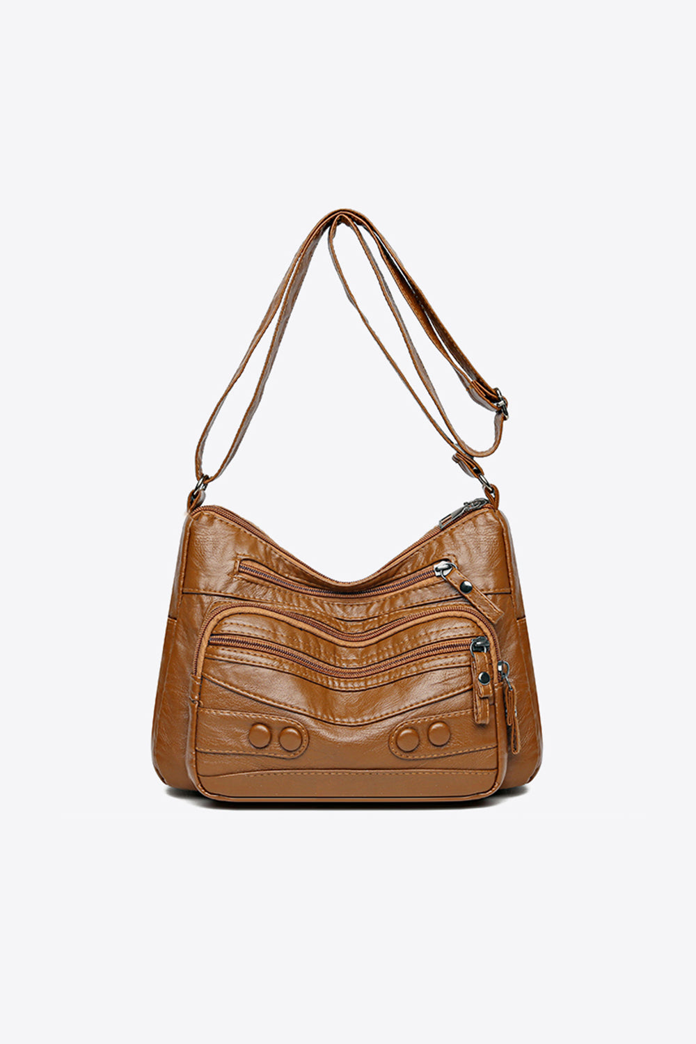 Clare’s Rivet-Accented Shoulder Bag | Anti-Theft Shoulder Bag