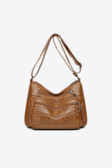 Clare’s Rivet-Accented Shoulder Bag | Anti-Theft Shoulder Bag