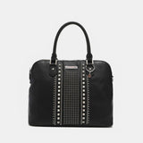 Studded Decor Leather Handbag