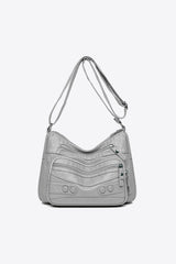 Clare’s Rivet-Accented Shoulder Bag | Anti-Theft Shoulder Bag