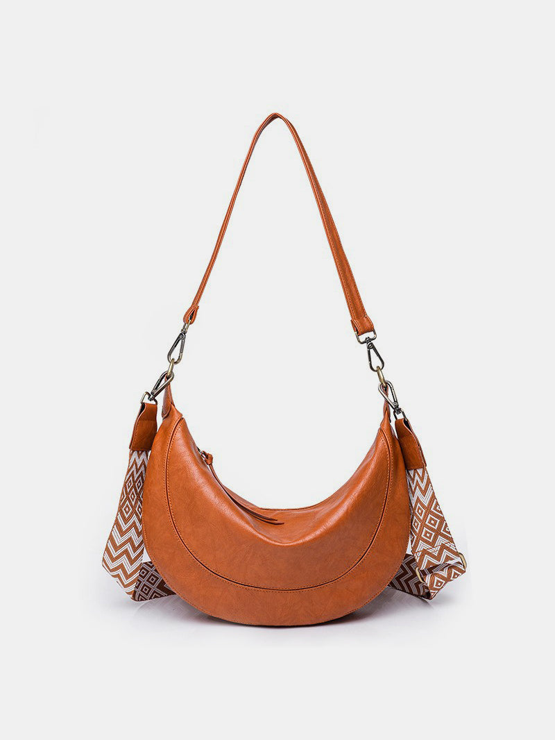 Leather Removable Strap Crossbody Bag