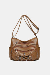 Leather Adjustable Strap Crossbody Bag