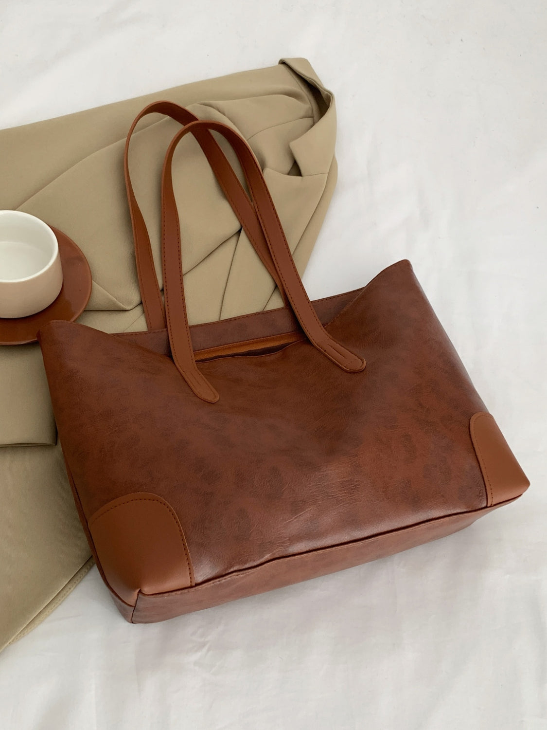 Leather Medium Tote Bag