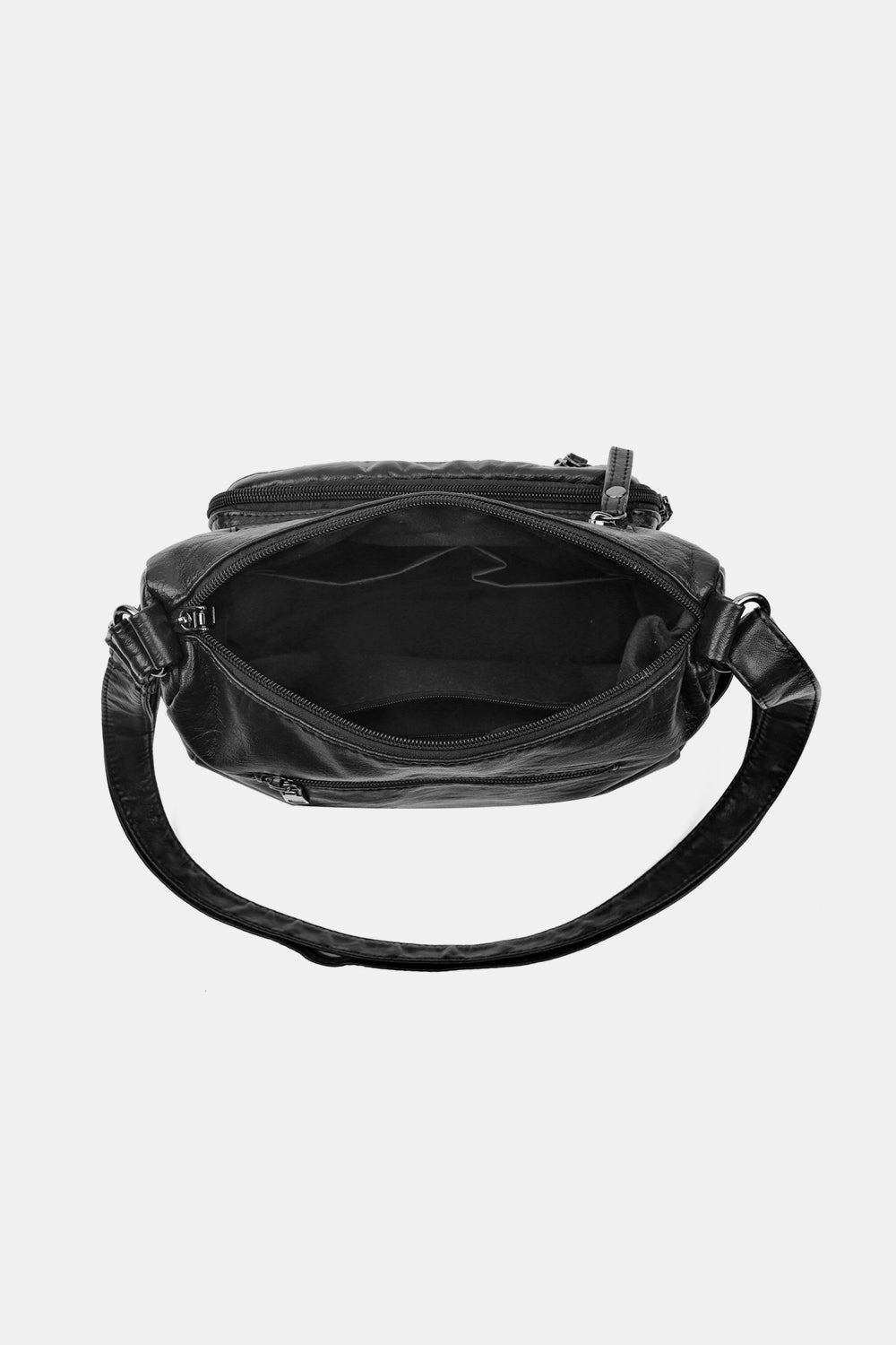 Leather Adjustable Strap Crossbody Bag