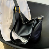 Adjustable Strap Leather Handbag