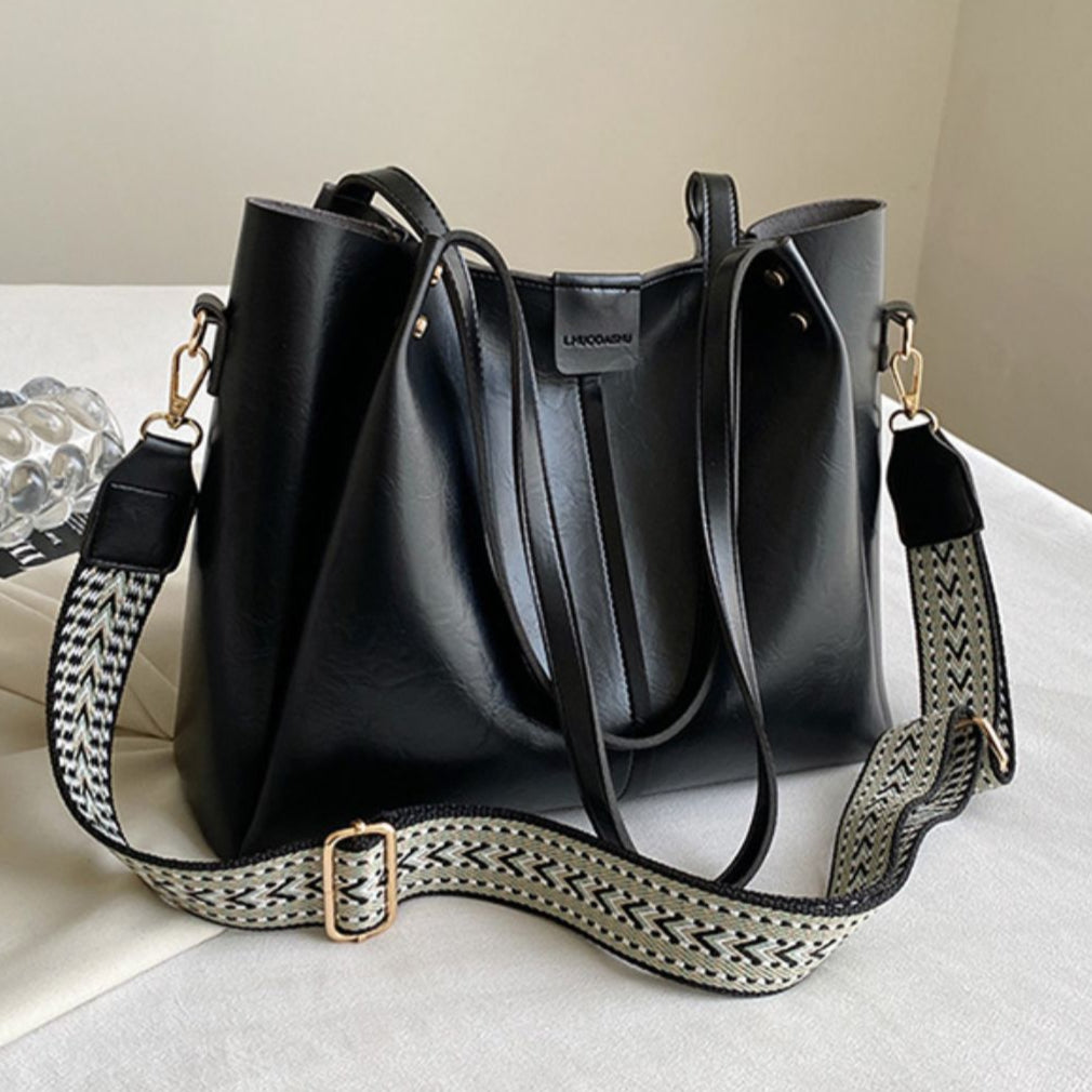 Nicole's Vintage Charm | Leather Shoulder Bag