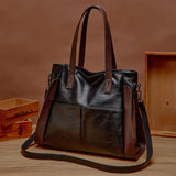 The Composed Edge of Evelyn | Structured Leather Tote Bag